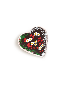 Cuore decorato fondente piccolo
